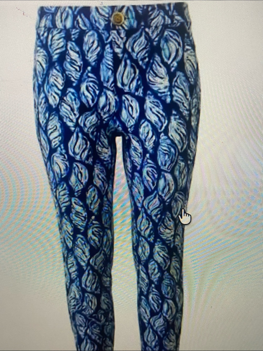Lilly Pulitzer Keliani stretch Pants High Tide Navy Conch Shell 6